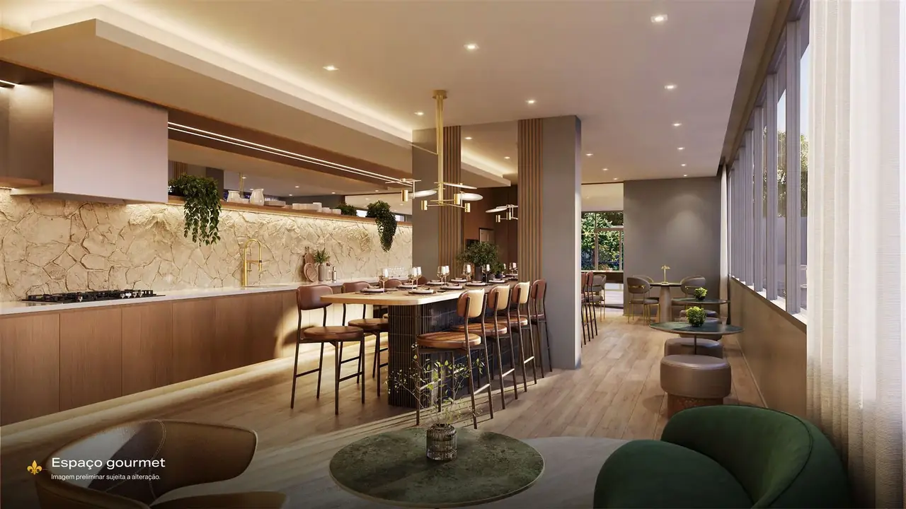 Espaço gourmet do Casa Parque Cerâmica (imagem ilustrativa)